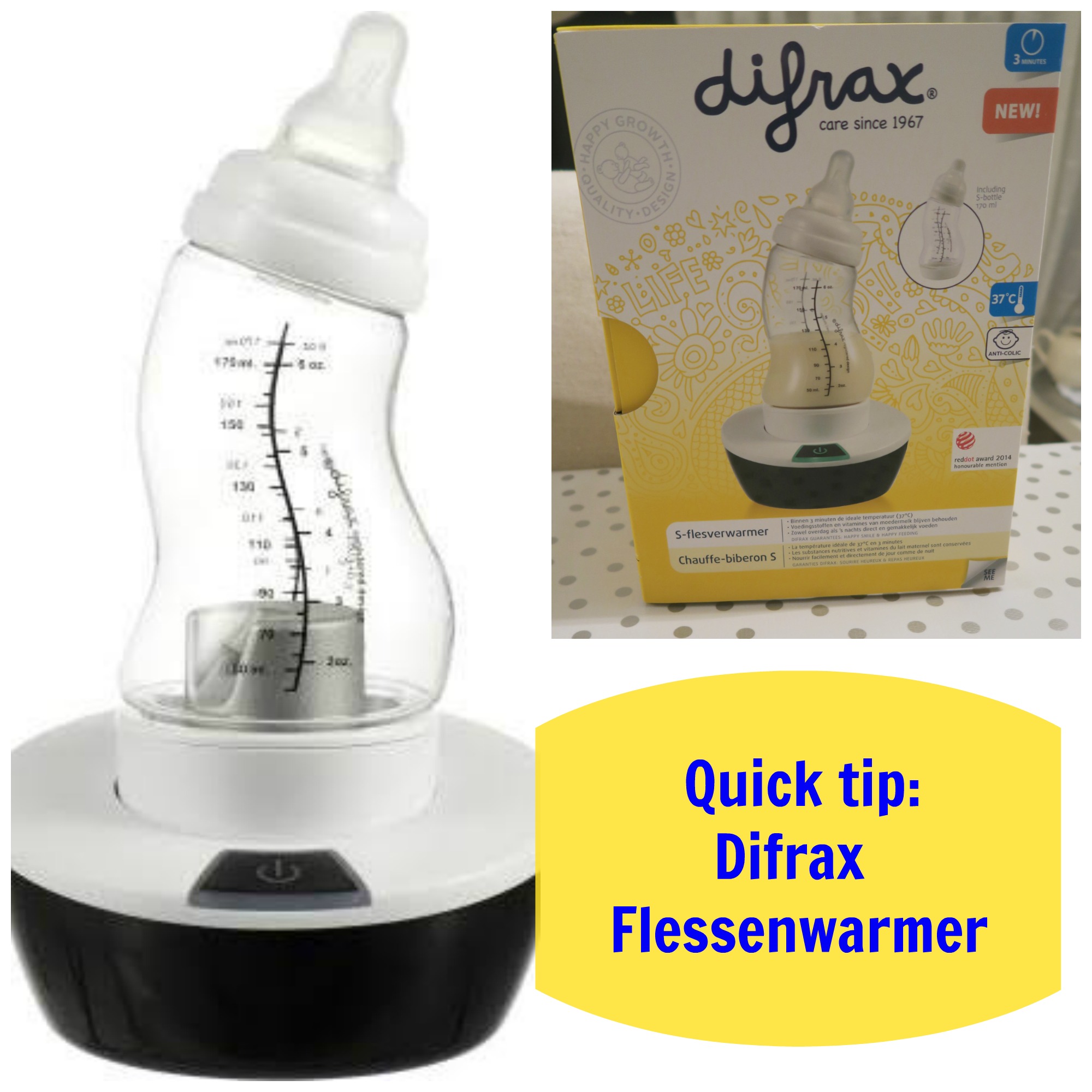 Terminologie Onverenigbaar Bekijk het internet Quick tip: Difrax flessenwarmer review